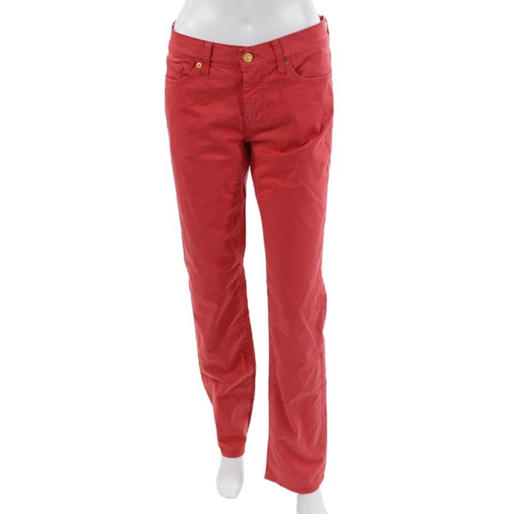 7 For All Mankind Womens Red Chino Pants Size 30